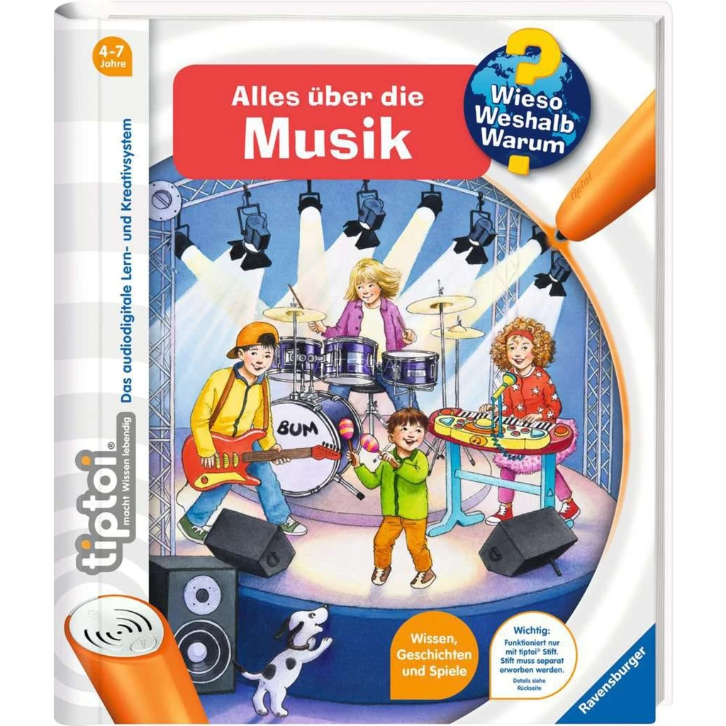 Bücher Ravensburger Tiptoi Wieso? Weshalb? Warum? Alles über Die Musik, Lernbuch 1 Bücher Ravensburger Tiptoi Wieso? Weshalb? Warum? Alles über Die Musik, Lernbuch