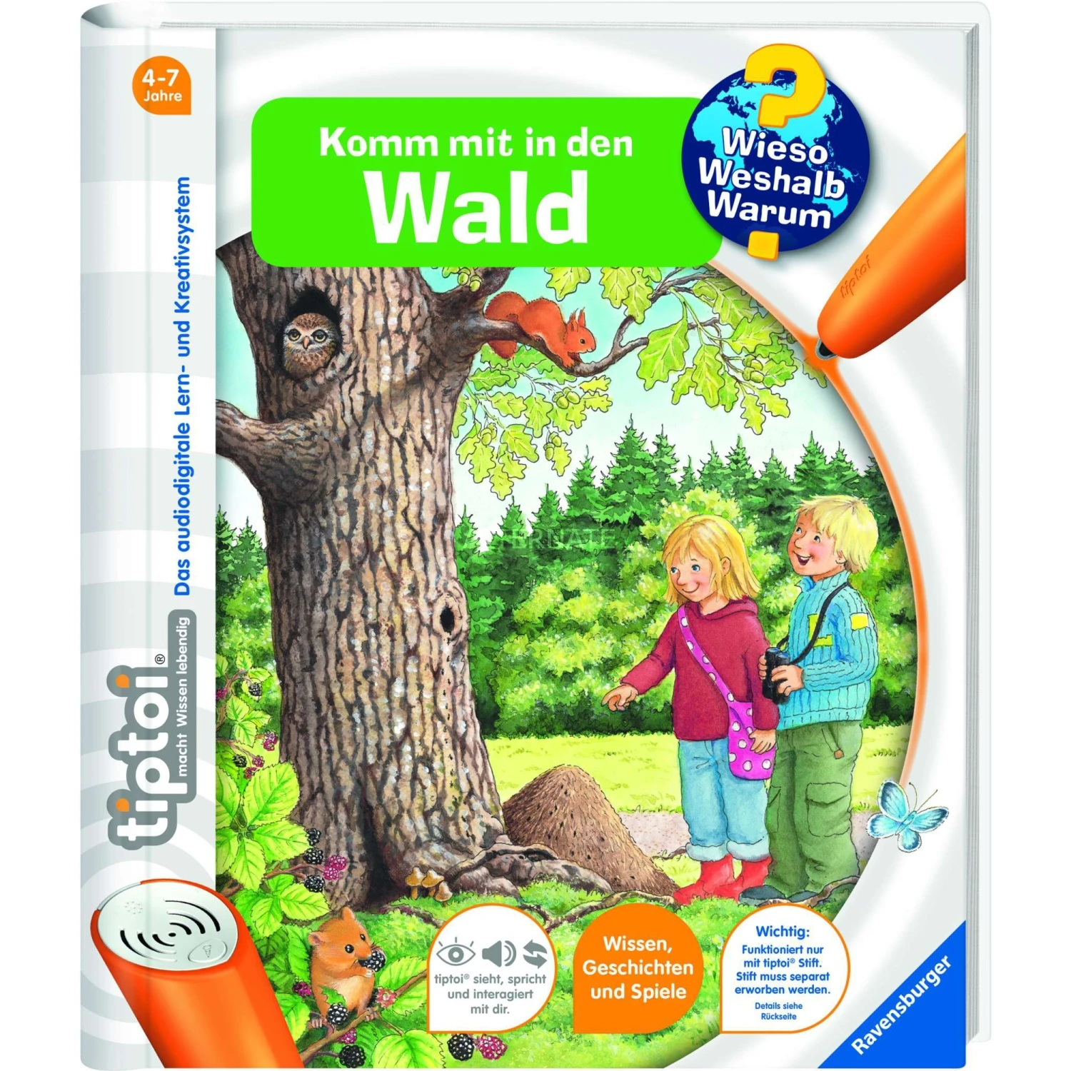Bücher Ravensburger Tiptoi Wieso? Weshalb? Warum? Komm Mit In Den Wald, Lernbuch