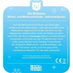 Tigerbox Tigermedia Hör-Adventskalender Die 30 Besten - Winter- Und Weihnachtslieder, Hörbuch 7 Tigerbox Tigermedia Hör-Adventskalender Die 30 Besten - Winter- Und Weihnachtslieder, Hörbuch -Spielico Verkaufsgeschäft Tigermedia H r Adventskalender Die 30 Besten Winter und Weihnachtslieder H rbuch@@1795595 3