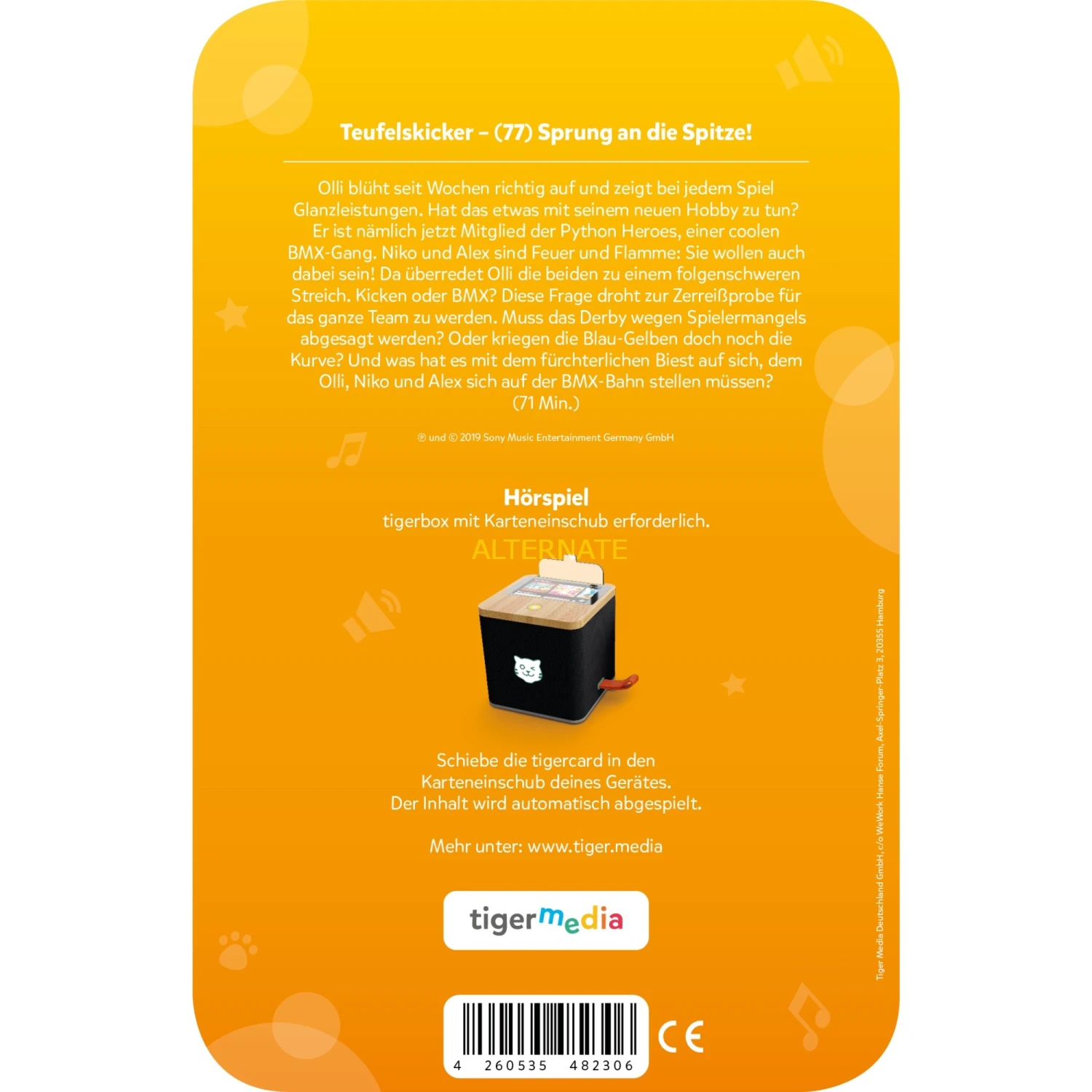 Tigerbox Tigermedia Tigercard - Teufelskicker (77): Sprung An Die Spitze, Hörbuch 4 Tigerbox Tigermedia Tigercard - Teufelskicker (77): Sprung An Die Spitze, Hörbuch – Bild 4
