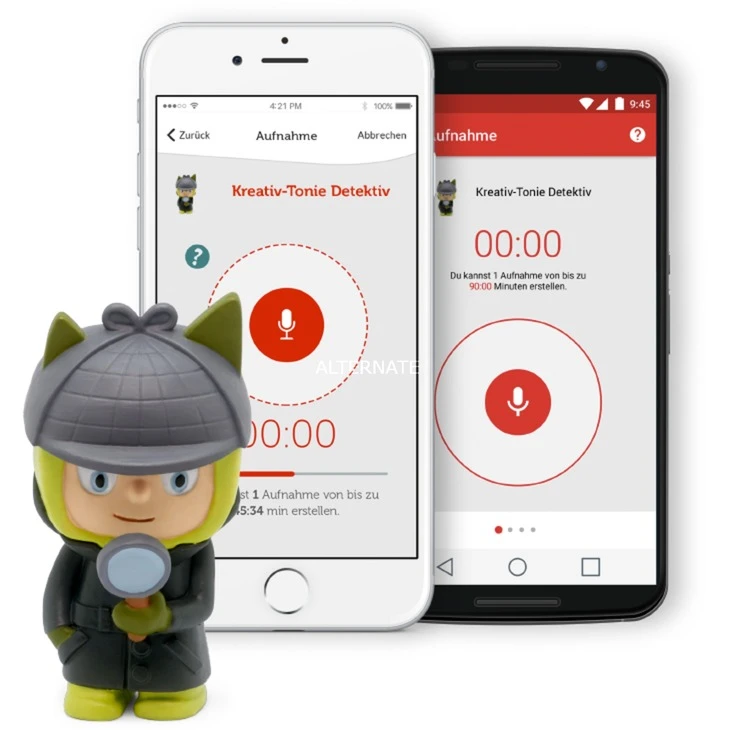 Tonies Kreativ-Tonie Detektiv, Spielfigur (schwarz/grün) 4 Tonies Kreativ-Tonie Detektiv, Spielfigur (schwarz/grün) – Bild 4