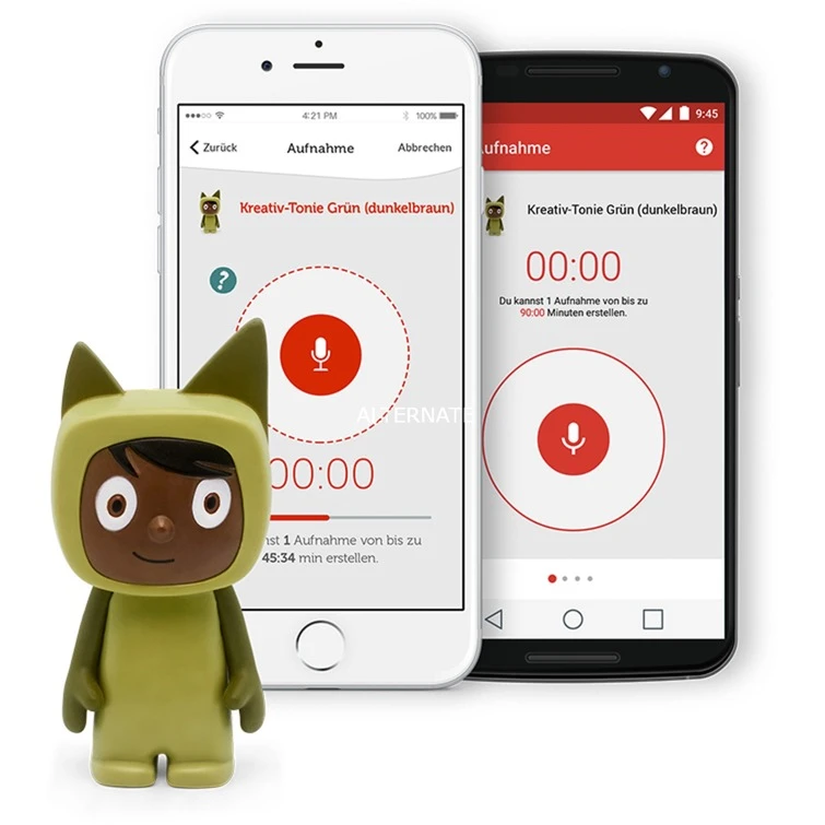 Tonies Kreativ-Tonie, Spielfigur (grün/dunkelbraun) 3 Tonies Kreativ-Tonie, Spielfigur (grün/dunkelbraun) – Bild 3