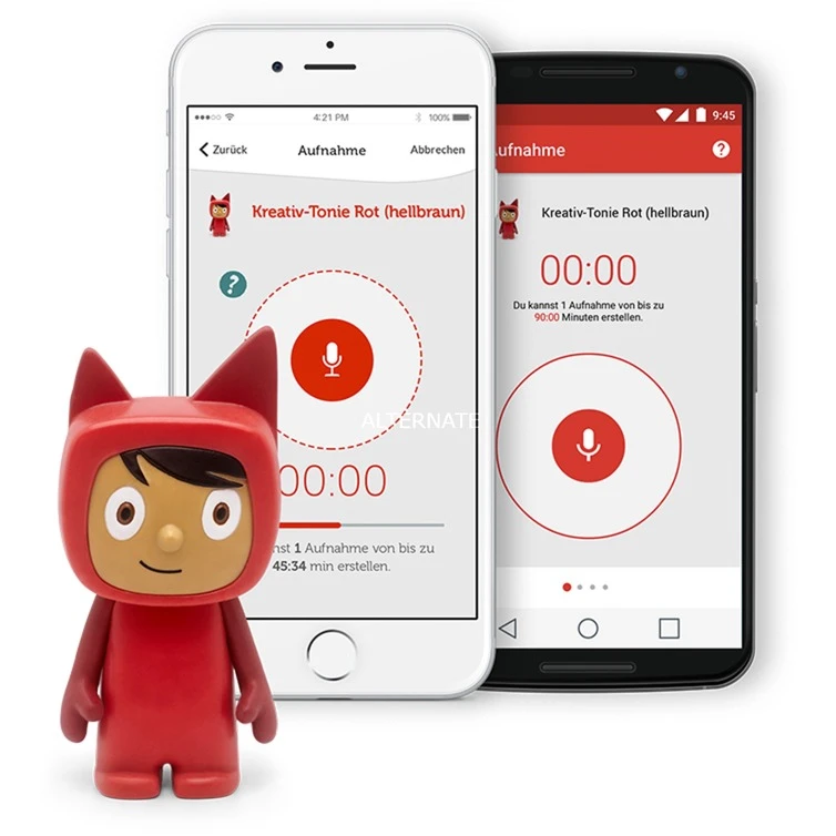 Tonies Kreativ-Tonie, Spielfigur (rot/hellbraun) 4 Tonies Kreativ-Tonie, Spielfigur (rot/hellbraun) – Bild 4